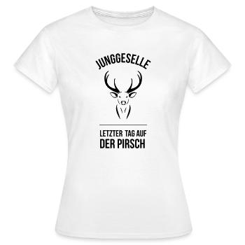 Der Junggeselle - Frauen T-Shirt - Weiß - Vorne - AI Model Female 172 dark (172cm)