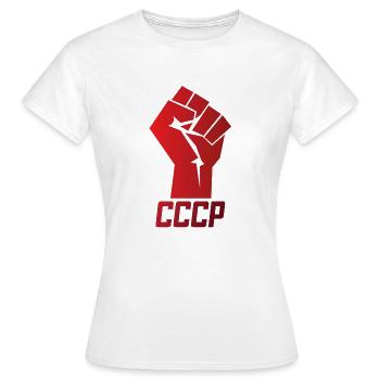 Poing du communisme - T-shirt Femme - blanc - Devant - AI Model Female 172 dark (172cm)