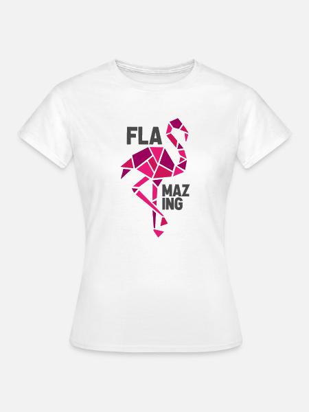 flamazing flamingo - Frauen T-Shirt - Weiß