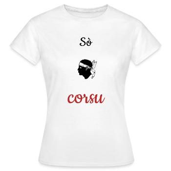Corsican T-shirt - I am Corsican - Women's T-Shirt - white - Front - AI Model Female 172 dark (172cm)