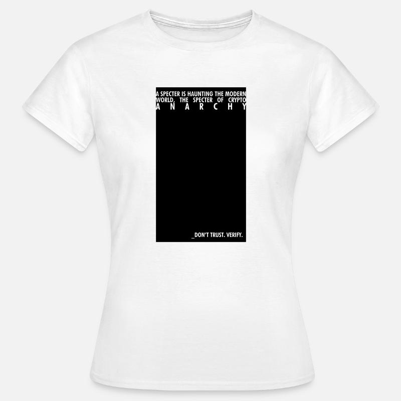 Crypto Anarchy - Women's T-Shirt - white