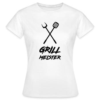 grillmeister - Frauen T-Shirt - Weiß - Vorne - AI Model Female 172 dark (172cm)