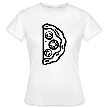 Pizza slice - Women's T-Shirt - white - Front - AI Model Female 172 dark (172cm)