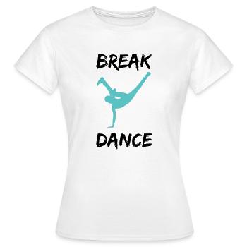 Breakdancer bboy - Women's T-Shirt - white - Front - AI Model Female 172 dark (172cm)
