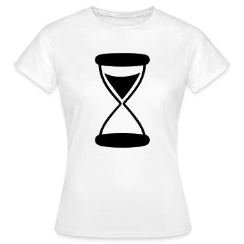 sablier - T-shirt Femme - blanc - Devant - AI Model Female 172 dark (172cm)