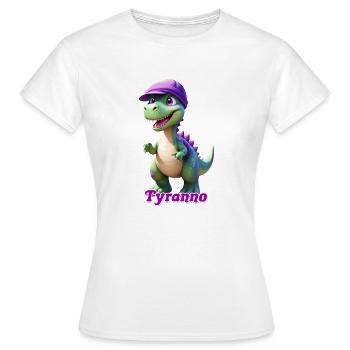 Tyrannosaure - T-shirt Femme - blanc - Devant - AI Model Female 172 dark (172cm)