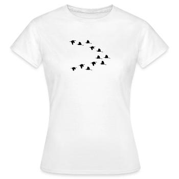 bir D650 - T-shirt Femme - blanc - Devant - AI Model Female 172 dark (172cm)
