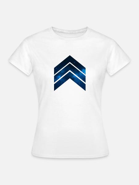 Blue Galaxy - Frauen T-Shirt - Weiß