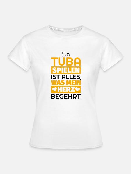 Tuba Geschenke - Frauen T-Shirt - Weiß