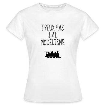Model Maker Building Modell Modélisme Modéliste - Women's T-Shirt - white - Front - AI Model Female 172 dark (172cm)