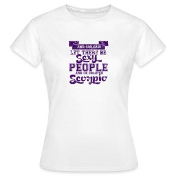 Scorpion / Zodiac Scorpion - T-shirt Femme - blanc - Devant - AI Model Female 172 dark (172cm)