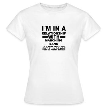 relation avec fanfare - T-shirt Femme - blanc - Devant - AI Model Female 172 dark (172cm)