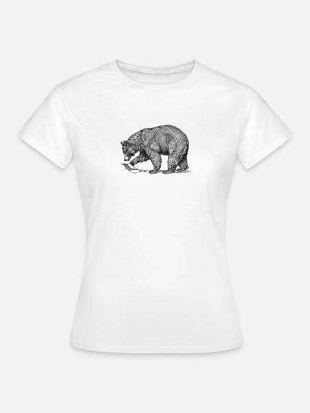 teddybaer teddy baer grizzly braunbaer schwarzbaer - Frauen T-Shirt - Weiß