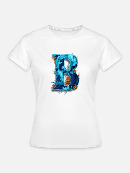 Buchstabe B wie Bernd - Frauen T-Shirt - Weiß