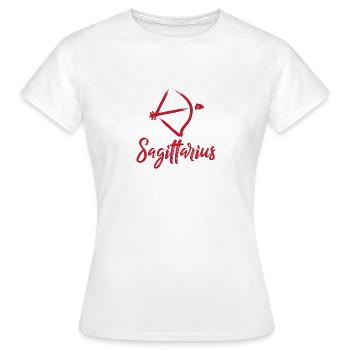 Sagittaire / Zodiac Sagittaire - T-shirt Femme - blanc - Devant - AI Model Female 172 dark (172cm)