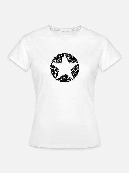 Vintage Star 2 - Frauen T-Shirt - Weiß