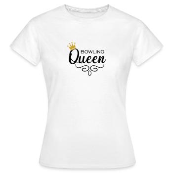 Reine du bowling - T-shirt Femme - blanc - Devant - AI Model Female 172 dark (172cm)