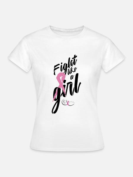 Fight like a girl - Frauen T-Shirt - Weiß