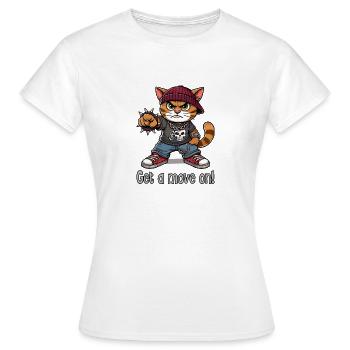 Etwas anpacken! - Frauen T-Shirt - Weiß - Vorne - AI Model Female 172 dark (172cm)