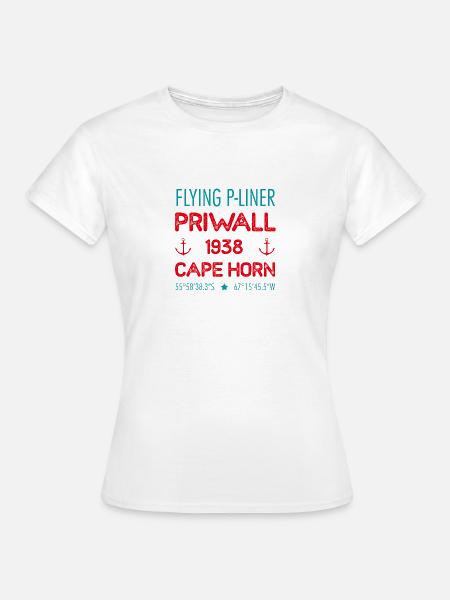 PRIWALL - Frauen T-Shirt - Weiß