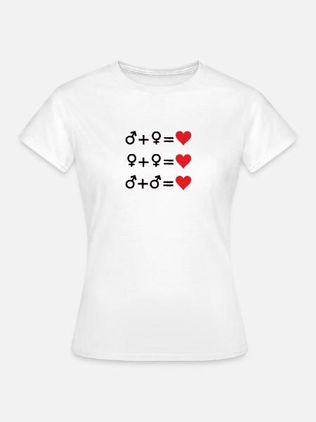 Love is love - Frauen T-Shirt - Weiß