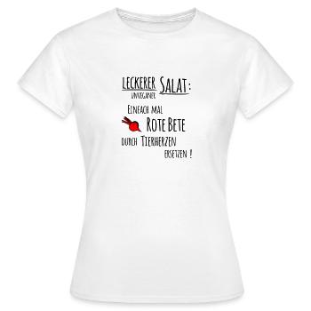 Unvegan - Frauen T-Shirt - Weiß - Vorne - AI Model Female 172 dark (172cm)
