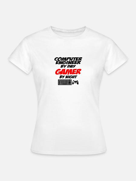 Computer engineer Gamer - Frauen T-Shirt - Weiß