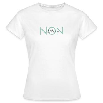Non, Merci. - Frauen T-Shirt - Weiß - Vorne - AI Model Female 172 dark (172cm)