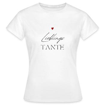 Lieblings Tante - Frauen T-Shirt - Weiß - Vorne - AI Model Female 172 dark (172cm)