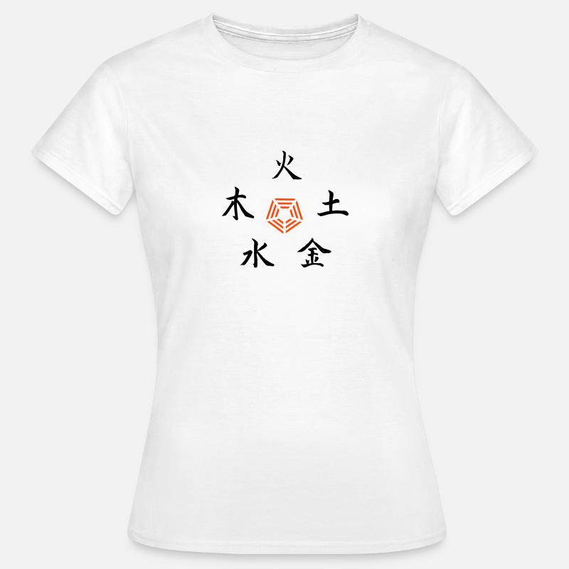 Five Elements - Frauen T-Shirt - Weiß