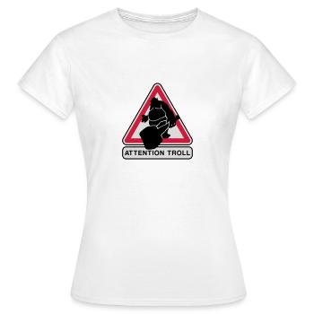 Troll - Frauen T-Shirt - Weiß - Vorne - AI Model Female 172 dark (172cm)