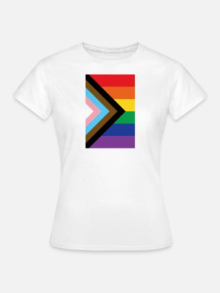 Drapeau pride - T-shirt Femme - blanc