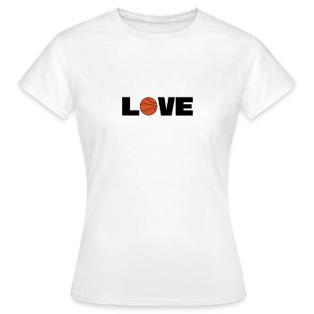 Love Basketball - Frauen T-Shirt - Weiß - Vorne - AI Model Female 172 dark (172cm)