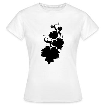 a vine silhouette - Women's T-Shirt - white - Front - AI Model Female 172 dark (172cm)