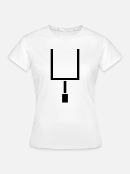 American-Football-Tor - Frauen T-Shirt - Weiß
