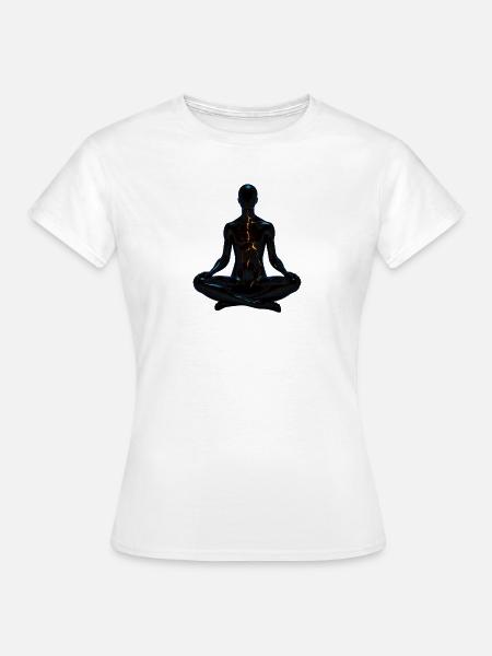Meditations Design - Frauen T-Shirt - Weiß
