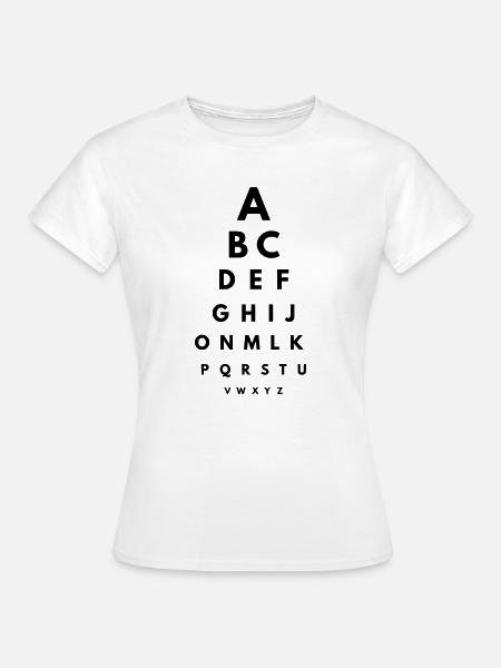 Sehtest - Frauen T-Shirt - Weiß