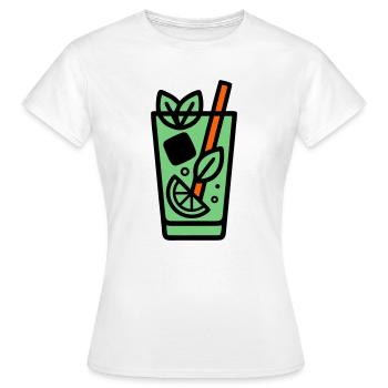 Mojito Cocktail Icon - Women's T-Shirt - white - Front - AI Model Female 172 dark (172cm)