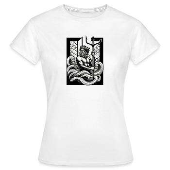 Zeus SW - Frauen T-Shirt - Weiß - Vorne - AI Model Female 172 dark (172cm)