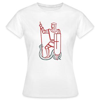 épée épée de chevalier chevalier armor177 - T-shirt Femme - blanc - Devant - AI Model Female 172 dark (172cm)