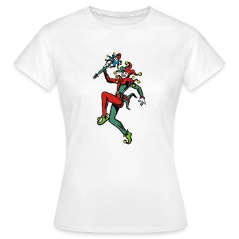joker - Frauen T-Shirt - Weiß - Vorne - AI Model Female 172 dark (172cm)