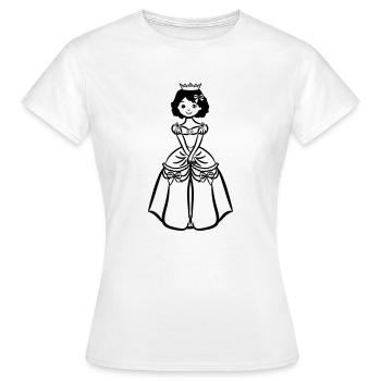 Fillettes Princess sweet Crown - T-shirt Femme - blanc - Devant - AI Model Female 172 dark (172cm)