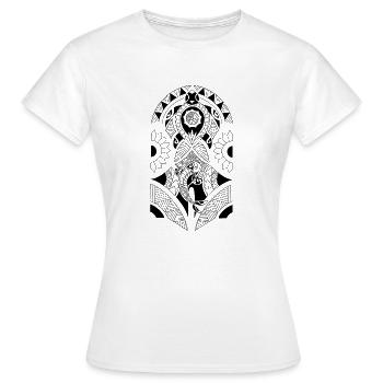 Maori tattoo design - Women's T-Shirt - white - Front - AI Model Female 172 dark (172cm)