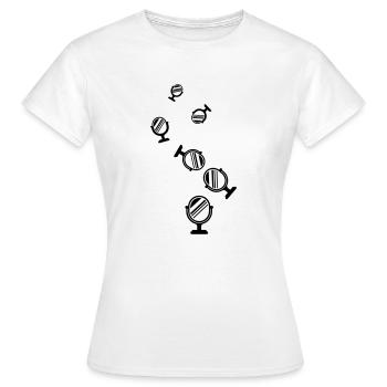 Mirror Icon Silhouette - Women's T-Shirt - white - Front - AI Model Female 172 dark (172cm)