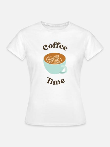 Kaffee-Zeit - Frauen T-Shirt - Weiß