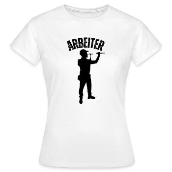 Arbeiter - Frauen T-Shirt - Weiß - Vorne - AI Model Female 172 dark (172cm)