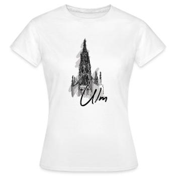 Ulm - T-shirt Femme - blanc - Devant - AI Model Female 172 dark (172cm)