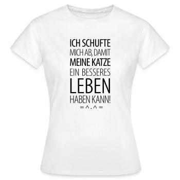 Des canailles pour le chat - T-shirt Femme - blanc - Devant - AI Model Female 172 dark (172cm)