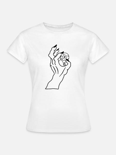 Monster Zombie Hand - Frauen T-Shirt - Weiß