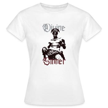 Divine Sinner - T-shirt Femme - blanc - Devant - AI Model Female 172 dark (172cm)